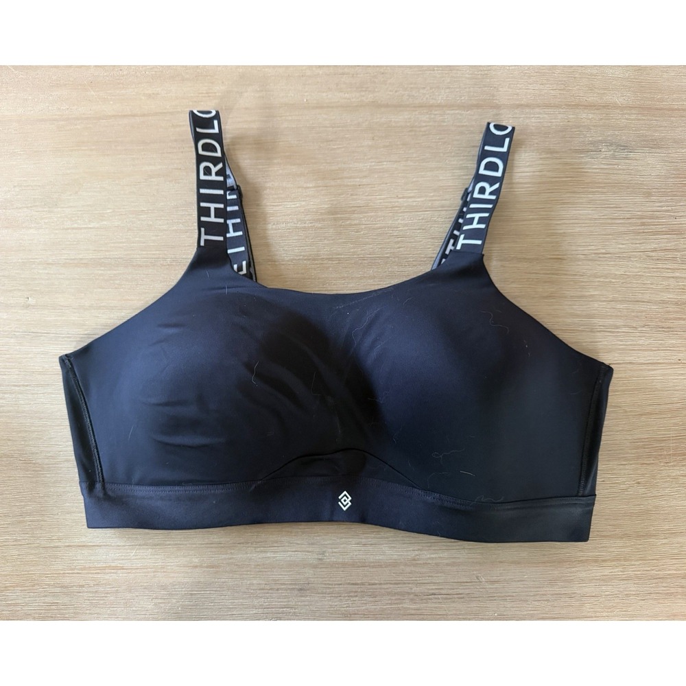 ThirdLove Kinetic Adjustable Sports Bra High Impact Activewear 40D Womens Black